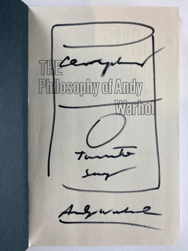 Andy Warhol - Originele Tekening in Boek