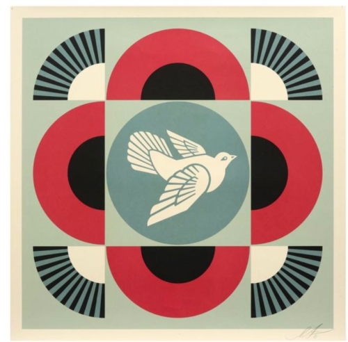 Shepard Fairey - Pigeon gomtrique