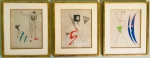 Max Ernst "Le Brebis Galante" 3 etsen in kleurenaquatint