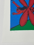 Guillaume Corneille - Gesigneerde zeefdruk: de insectenvis, 1986