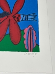 Guillaume Corneille - Gesigneerde zeefdruk: de insectenvis, 1986