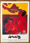 Guillaume Corneille - Large poster with workshop stamp: 