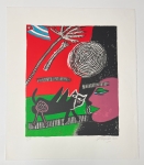 Guillaume Corneille - Litho gesigneerd : Mmoire de cuba et le chat noir