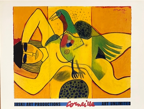 Guillaume Corneille - e Nu Jaune Poster - Met Stempel Atelier Corneille