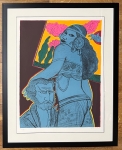 Guillaume Corneille - Litho gesigneerd :  Hulde aan Verdi, 1990, ingelist!